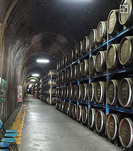 Long-term storage in oak barrels (Tonneru-no-Eki)